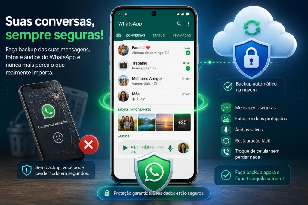 WhatsApp conversations protected with cloud backup