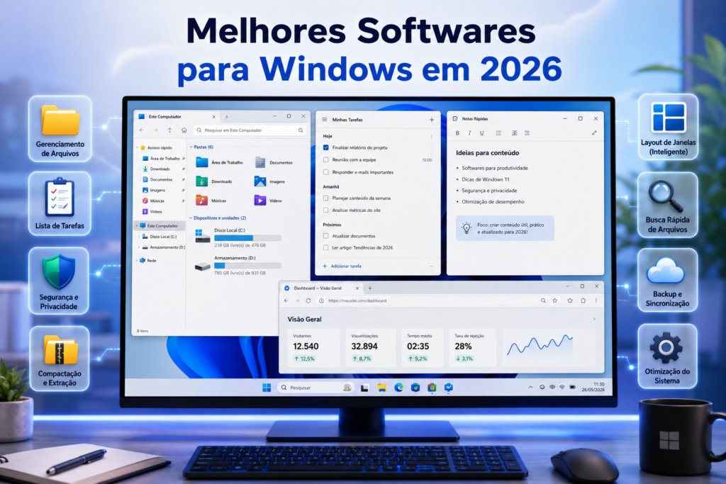 Softwares de produtividade essenciais para Windows