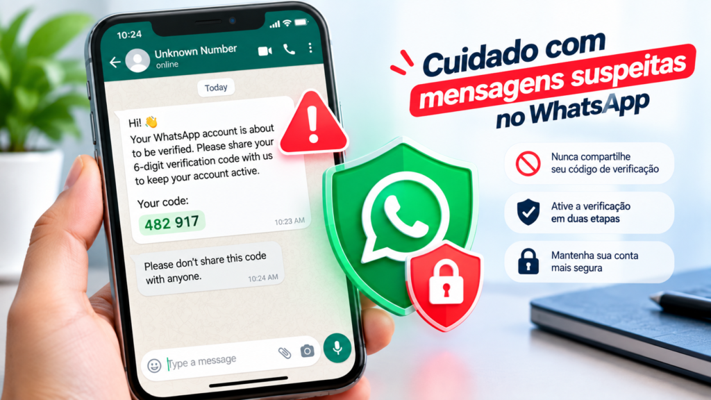 Golpe do código de verificação do WhatsApp