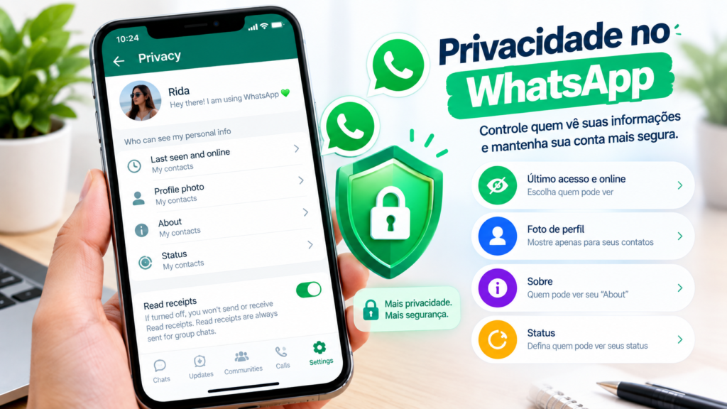 Configurações de privacidade do WhatsApp
