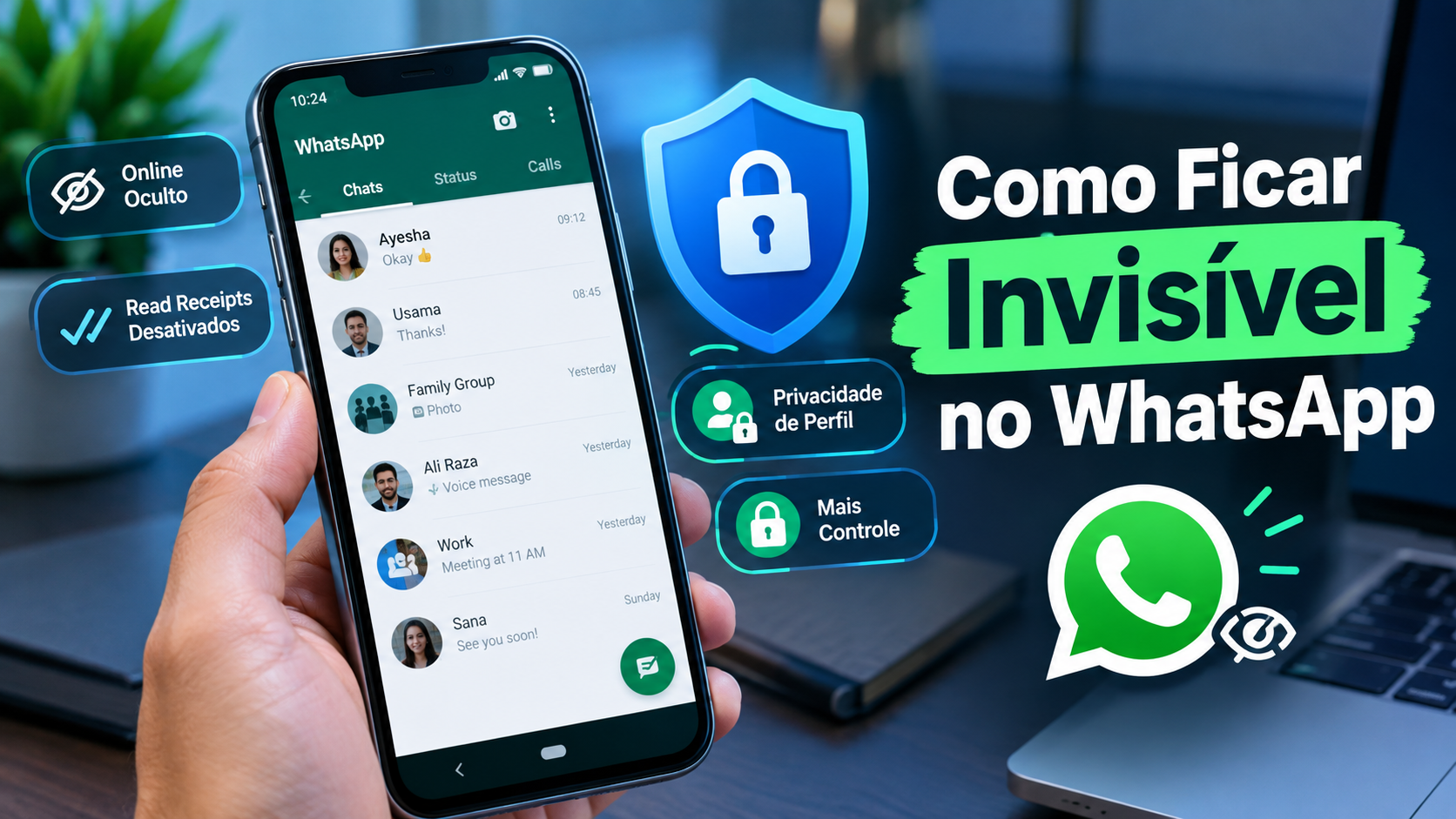 Como ficar invisível no WhatsApp e proteger a privacidade