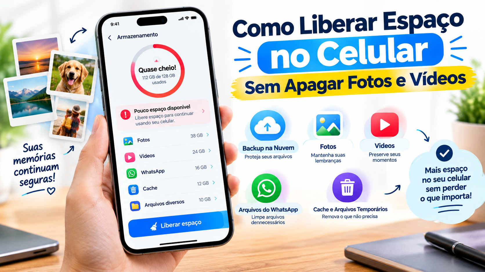 Como liberar espaço no celular sem apagar fotos e vídeos