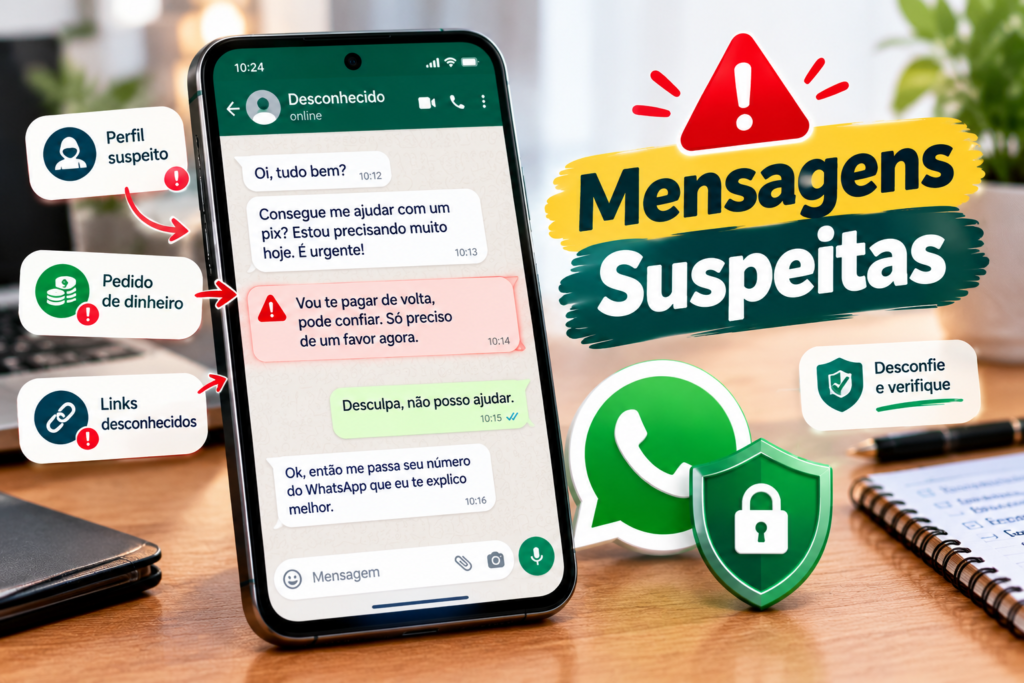Como identificar mensagens suspeitas enviadas sem autorização pelo WhatsApp