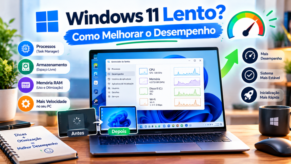 Windows 11 lento e dicas para melhorar o desempenho do computador